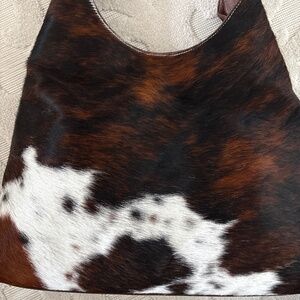 Animal print shoulder bag